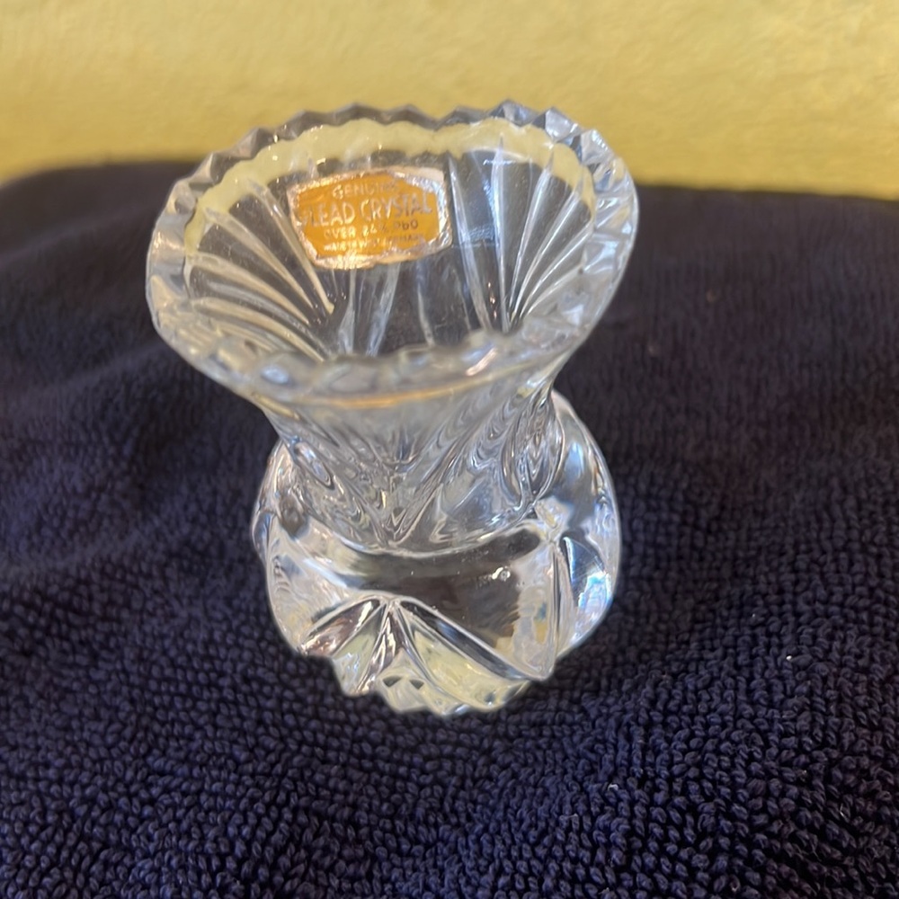 Crystal Mini Vase or toothpick holder